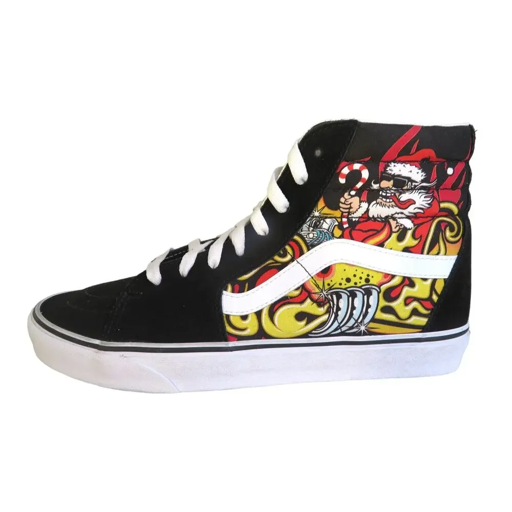 New VANS Santa Flame SK8 SkateBoard Hi-Top Sneakers Men's Sz 10